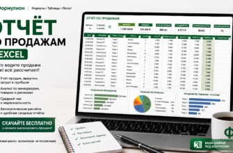 Отчёт по продажам в Excel — скачать бесплатно