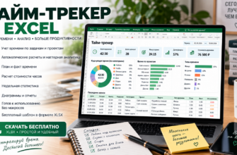 Тайм-трекер в Excel — скачать бесплатно шаблон учета времени
