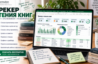 Трекер чтения книг в Excel — скачать бесплатно шаблон