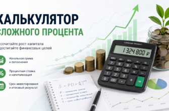 Калькулятор сложного процента онлайн