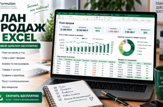 План продаж в Excel — скачать бесплатно шаблон